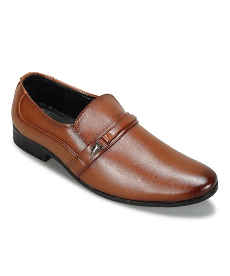 Paragon Men's Tan Formal Loafer Shoes | Cushioned Sole & Sturdy Constr ...