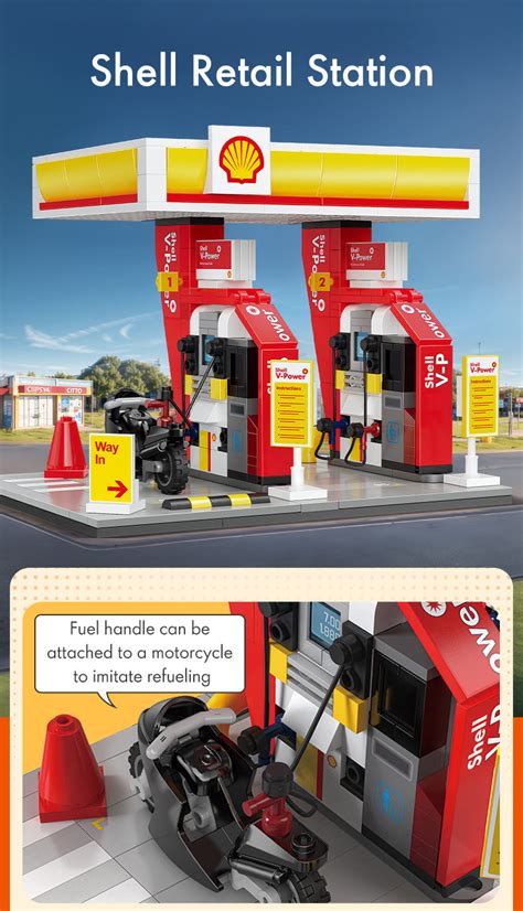 CaDA - C66028 - Shell Retail Station - 305 Pieces – BrixBuilders