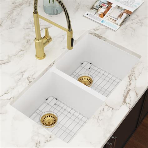 33 Granite Composite Kitchen Sink - Couoko 33x19 Inch Undermount ...