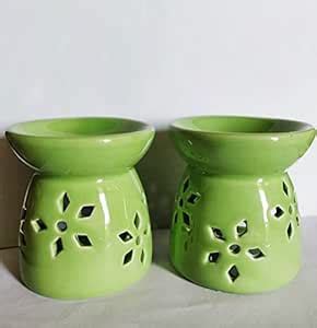 EarthCraft Ceramic Candle Diffuser for Home Lighting and Décor Set of 2 ...