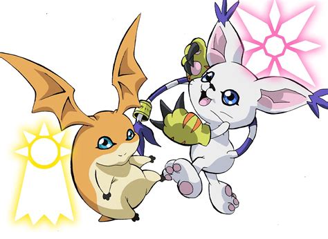 Digimon Gatomon And Patamon