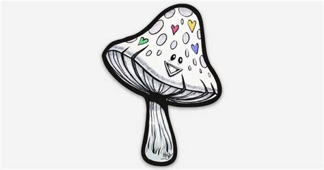 Mushroom Love sticker by Jennifer Brisson | Die cut stickers | Sticker ...