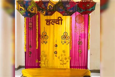 Simple Haldi Decoration