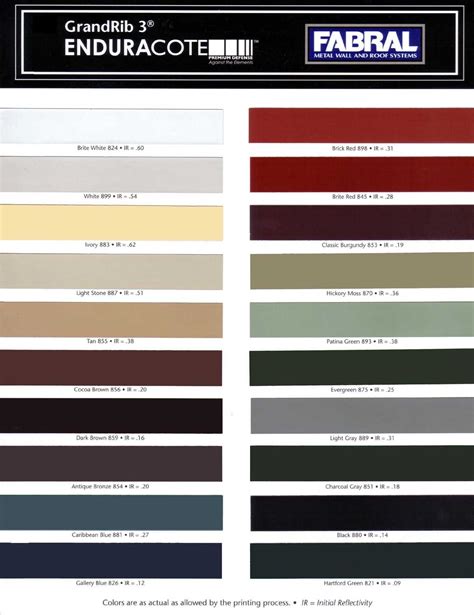 Vinyl Siding Color Chart | Popular Colors for Vinyl Aluminum Siding