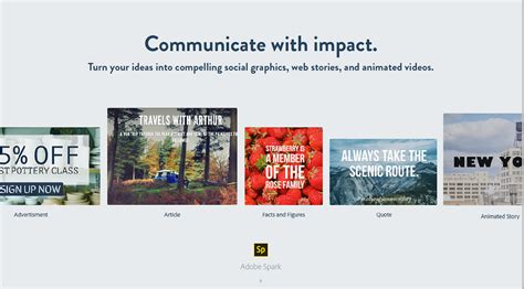 Adobe Spark Features 的图像结果