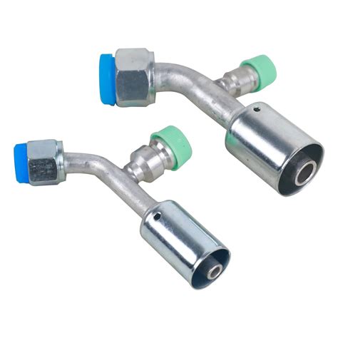 Amazon.com: Wisepick Air Conditioner Fitting Set #6 and #10 Female Oring Beadlock 45° Degree ...