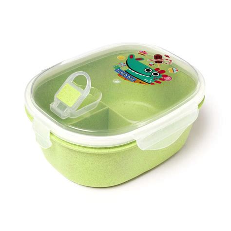 Buy Hopscotch Unisex Polycotton Kids Lunch Box in Green Color for Ages ...