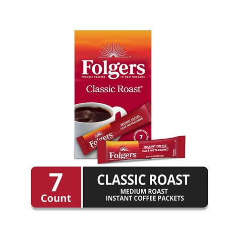 Buy Folgers Classic Roast Instant Coffee, Single Serve Packets from ...