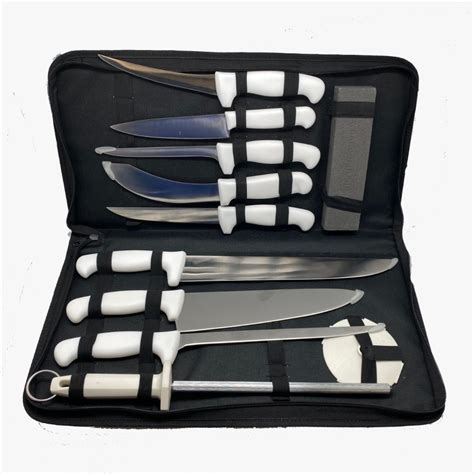 JumpOn Professional Butchers Knife Set In a Carry Case