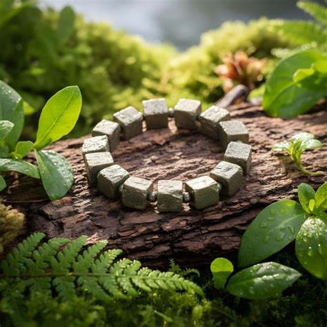 Pyrite Bracelet In Cube Beads Shape – Pyrite Crystal