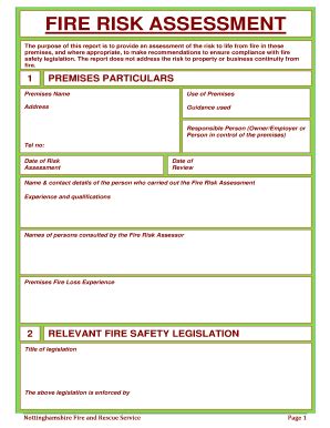 The Purpose Of This Report Is To Provide An Assessment Of The Risk To ...