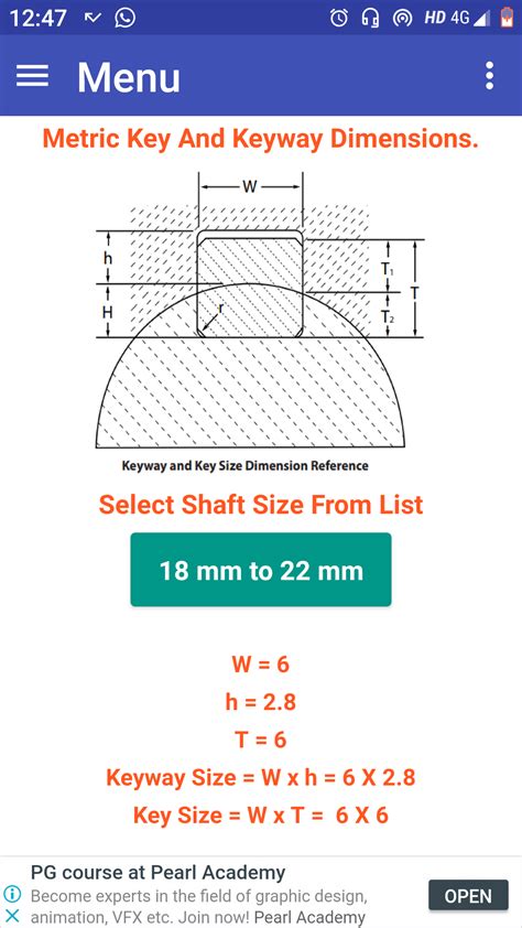 Shaft Key and Keyway:Amazon.in:Appstore for Android