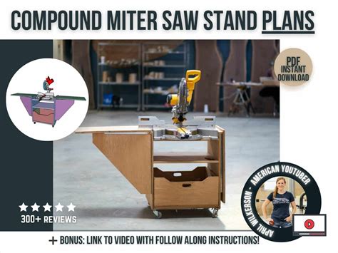 Diy Miter Saw Stand Plans Expanding Miter Saw Table — Bear Mountain