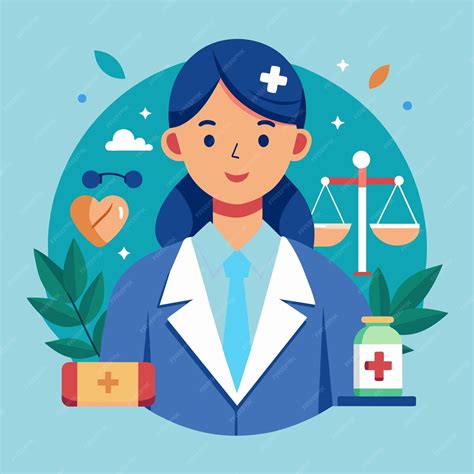 Patient Advocate Vector Illustration Flat Style Healthcare Professional ...