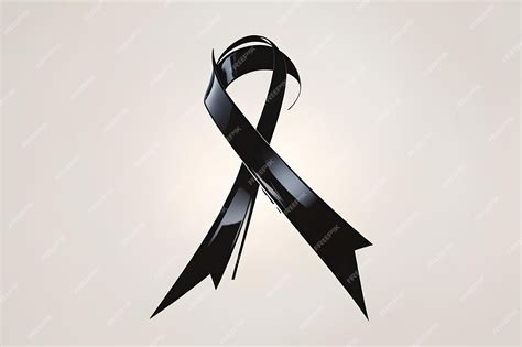 Premium AI Image | Black awareness ribbon meaning Black ribbon symbol ...