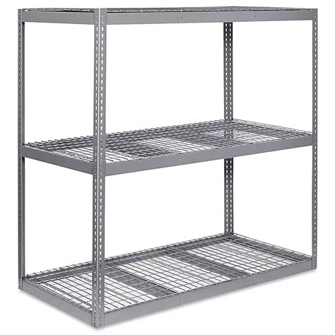 Wide Span Storage Rack - Wire Decking, 72 x 36 x 72" H-3252 - ULINE