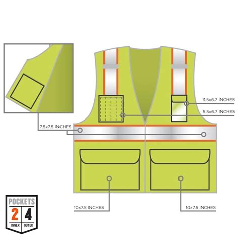 GloWear Green Polyester High Visibility (Ansi Compliant) Enhanced ...