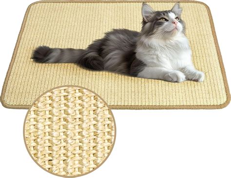 Amazon.com : PatiencET Cat Scratching Mat, Natural Sisal Cat Scratcher ...