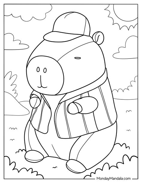40 Capybara Coloring Pages (Free PDF Printables)