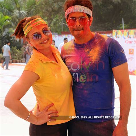 Deepshika with Kaishav Arora during Vineet Jain's Zoom Holi Party 2014 ...