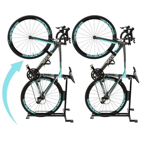 Bike Stand for Vertical and Horizontal Bike Storage,Upright Bicycle ...
