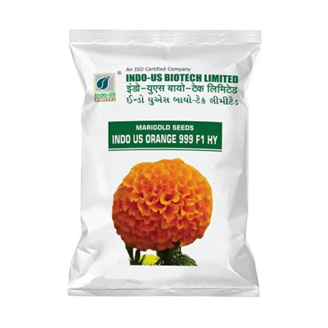 INDO US Orange 999 F1 Hybrid Orange Marigold Seeds