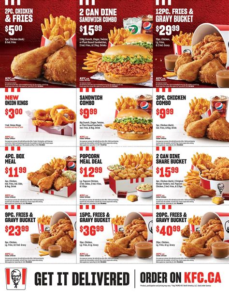 KFC Manitoba Exclusive Coupons, Flyers, and Deals 2024