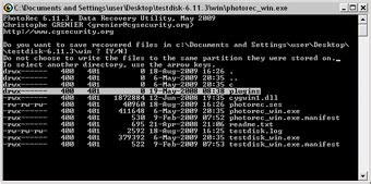 Image result for TestDisk Windows 1.0