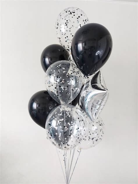 Black and Silver Balloons