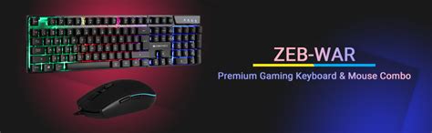 Amazon.in: Buy Zebronics War Gaming Keyboard and Mouse Combo,Gold ...
