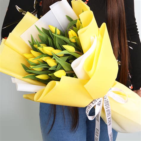 Yellow Tulip Bouquet | Cheerful Flower Gift