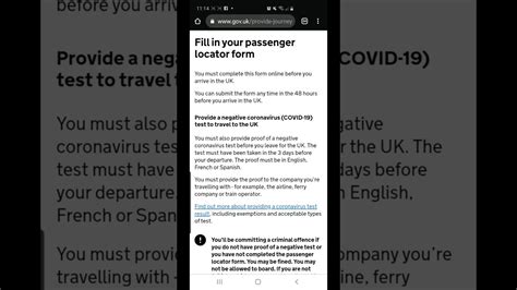 Image result for Example of Passenger Locator Form
