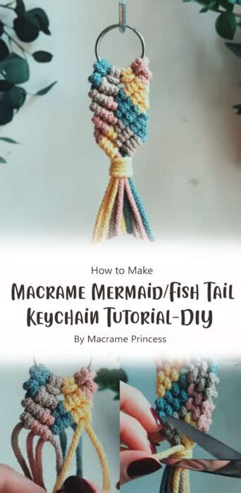 Image result for Macrame Fish Tail Key Chain