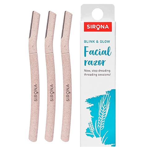 Buy Sirona Face Razor for Women Facial Hair - Pack of 3 | Painless ...