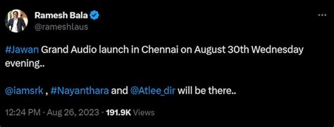 SRK's 'Jawan' audio launch to happen in Chennai. Date, venue and what ...