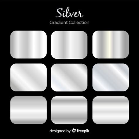 Silver gradient Vectors - Download Free High-Quality Vectors from ...