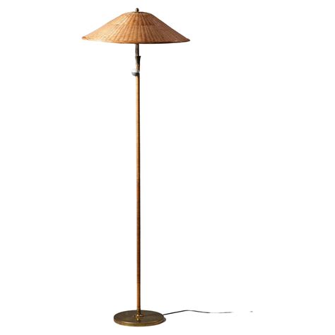 Itsu Mid-Century Modern Rattan Floor Lamp, 1950s For Sale at 1stDibs