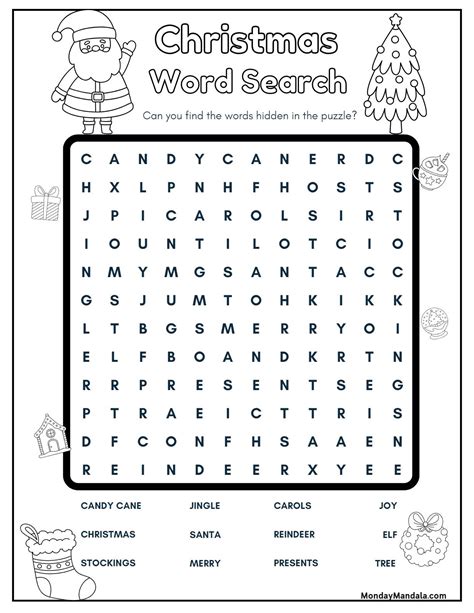 18 Christmas Word Searches (Free PDF Printables)
