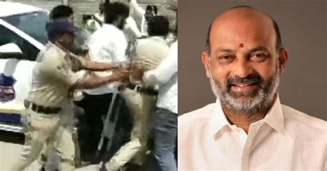 VIDEO: Telangana BJP MLAs detained amid protests over Bandi Sanjay's arrest