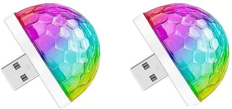 GREATONIX Mini Disco Ball Party Lights, Led Small Magic Ball, Sound ...