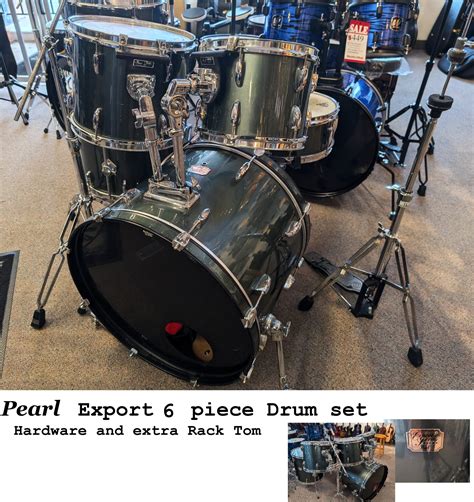 Pearl Export Drum set 6 Piece with Hardware (Used) – Murphy's Music
