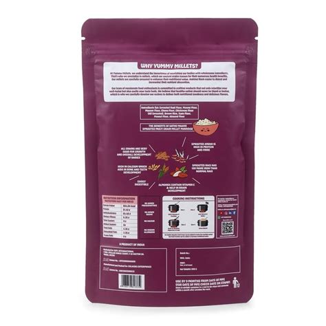 YUMMY MILLETS Sathu Maavu Sprouted Multi Grain Millet Porridge, No ...