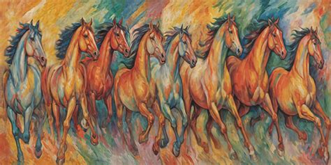 Eight Horses of Fortune Feng Shui Painting | Attract Prosperity ...