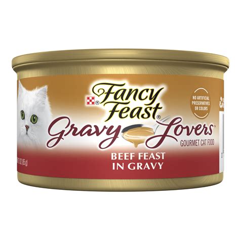 Purina Fancy Feast Gravy Lovers Moist Wet Cat Food, Beef Flavor for ...