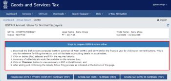 GSTR 9 - Due Date, Format and Filing of Annual GST Return