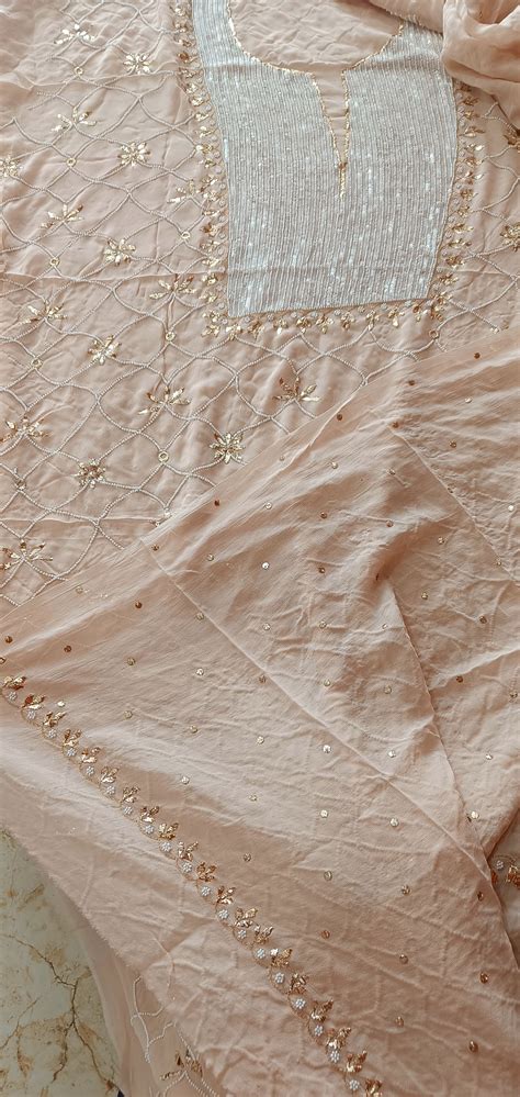 Ruhani Badla and Pearl Embroidered Kurta & Dupatta Set