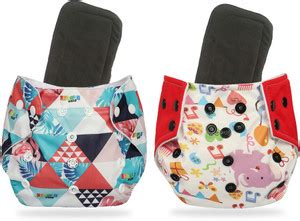 Chinmay Kids Printed Diapers Combo Pack of 2 With Black Inserts ...