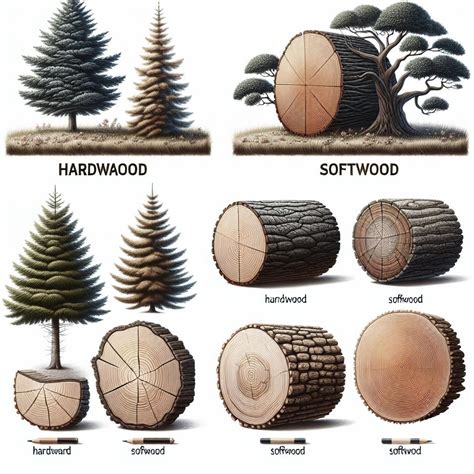 Exploring the Key Differences Between Hardwood and Softwood - Crafting ...