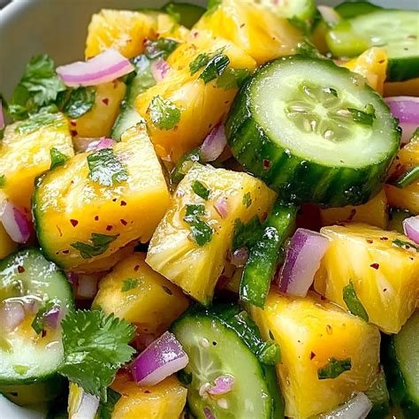 Pineapple Cucumber Salad