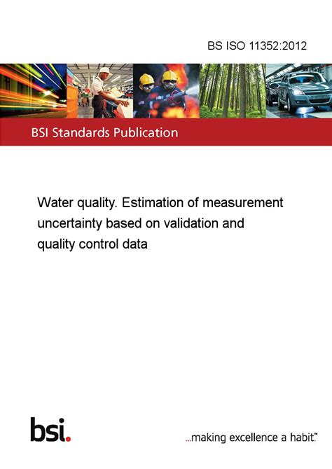 BS ISO 11352:2012 Water quality. Estimation of measurement uncertainty ...